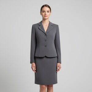 Jessica Grey Tailored Blazer and Skirt Suit Set Women’s 6 Petite